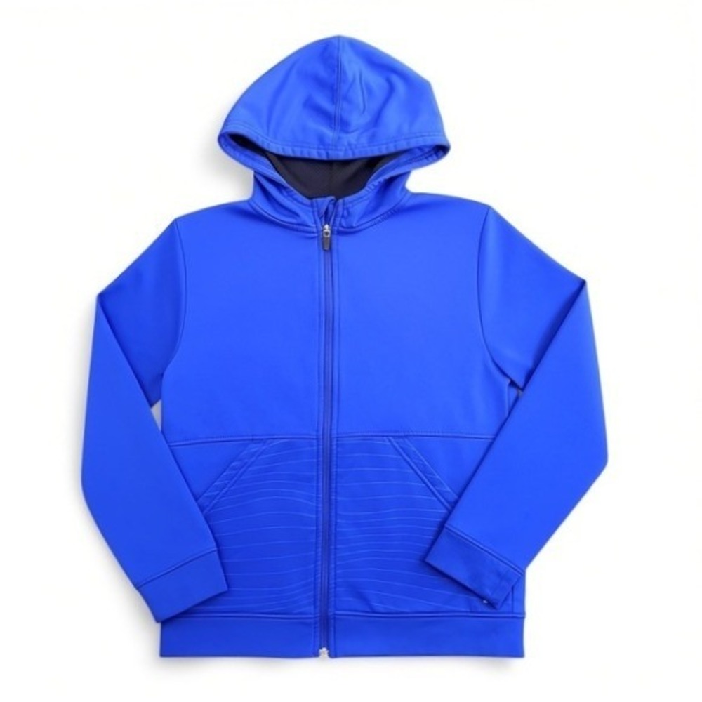 Xersion Boys Blue Quick-Dri Full Zip Hoodie Jacket Youth Large 14/16 Activewear